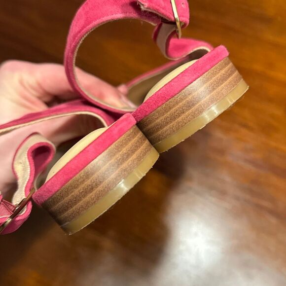 Clarks Fuscia Suede Laina Slingback Flats Women’s US 9.5 M - Picture 3 of 8